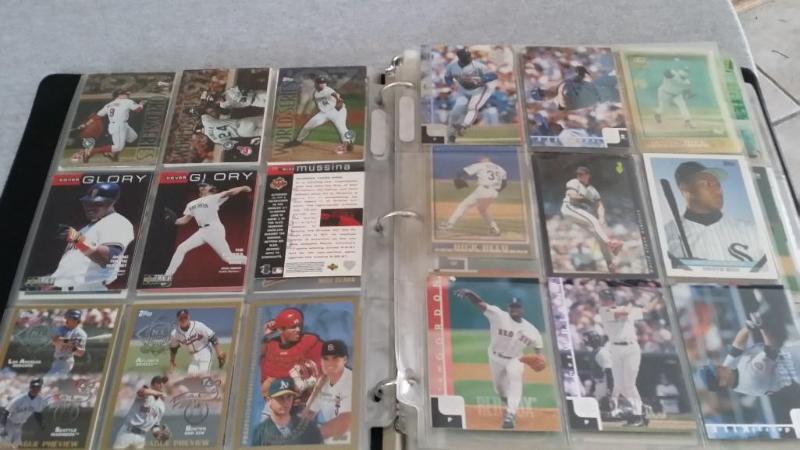 3 Ring binder full of mostly Baseba...
