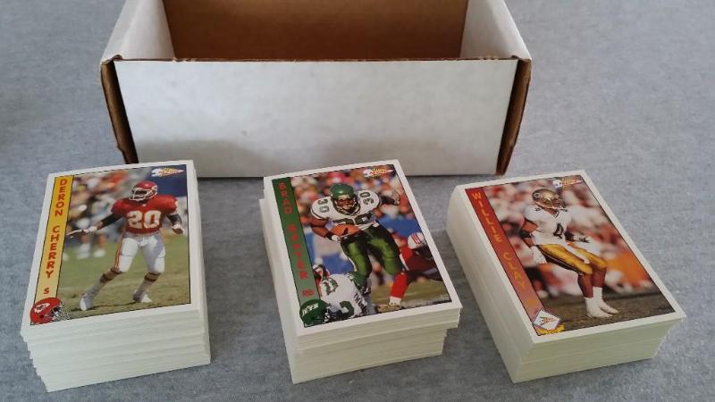 Approx 300 Pacific Football cards f...