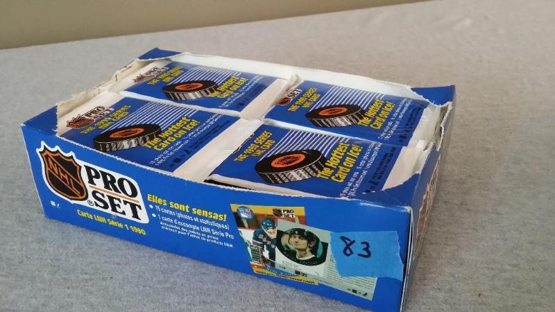 Pro Set NHL Hockey cards from 1990 ...