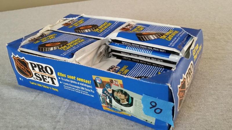 Pro Set NHL Hockey cards from 1990 ...