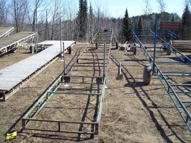48 Steel dock -Wheels and winch fo...