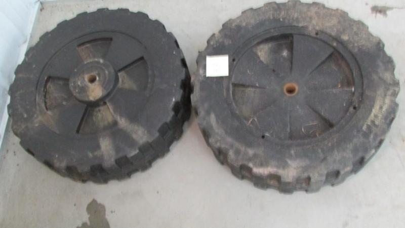 (2) Used Hewitt plastic wheels -Can...