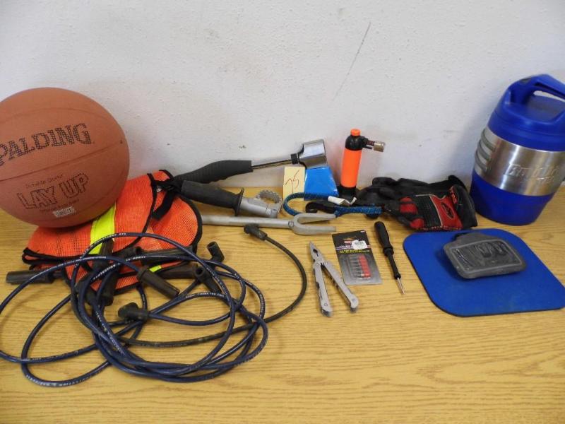 Tools with Basketball and Duffle...