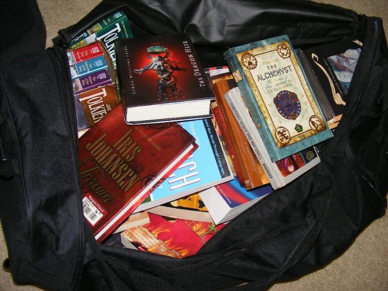 Large Duffel Bag full of Books Vari...