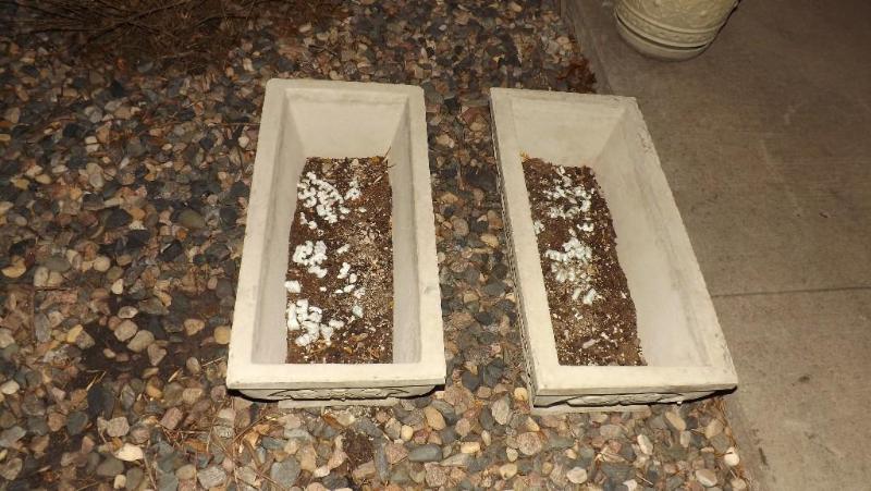 Two Sets of Planters, Rectangular a...