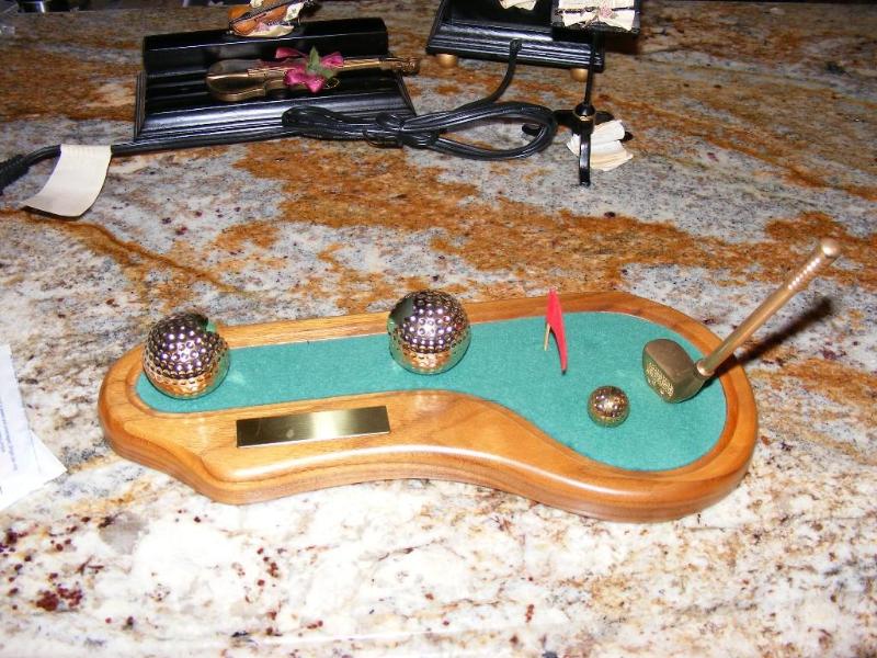 Golf Theme Desk Plate...