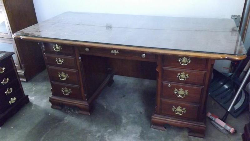 Desk and Credenza