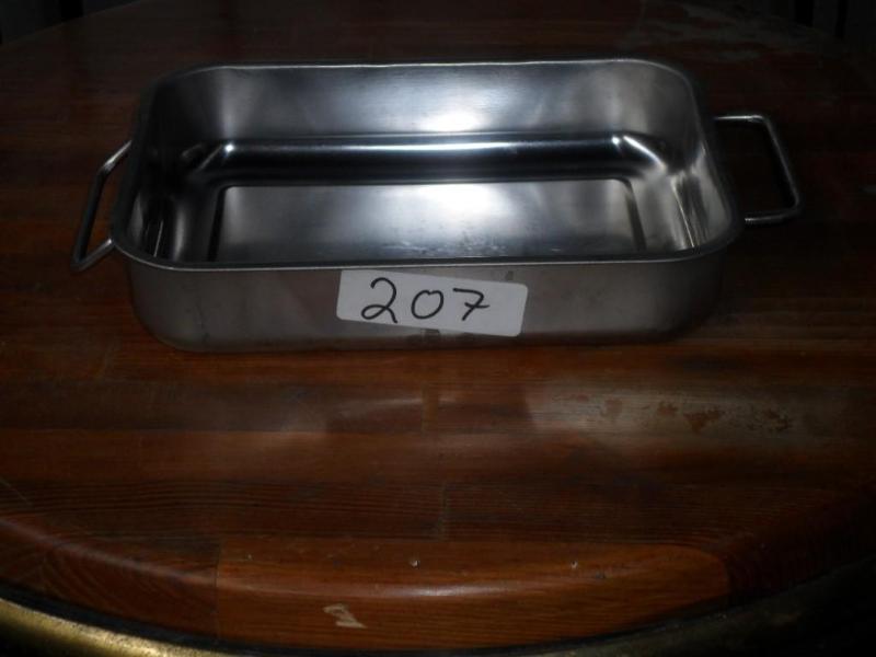 lot 12 image: Pans. Stainless steel baking pans. ...