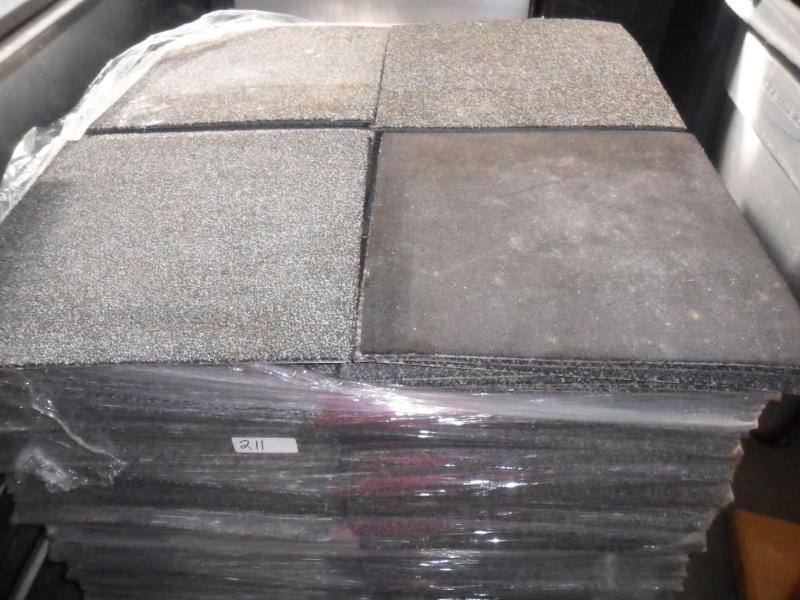 lot 16 image: One pallet gently used carpet tiles...