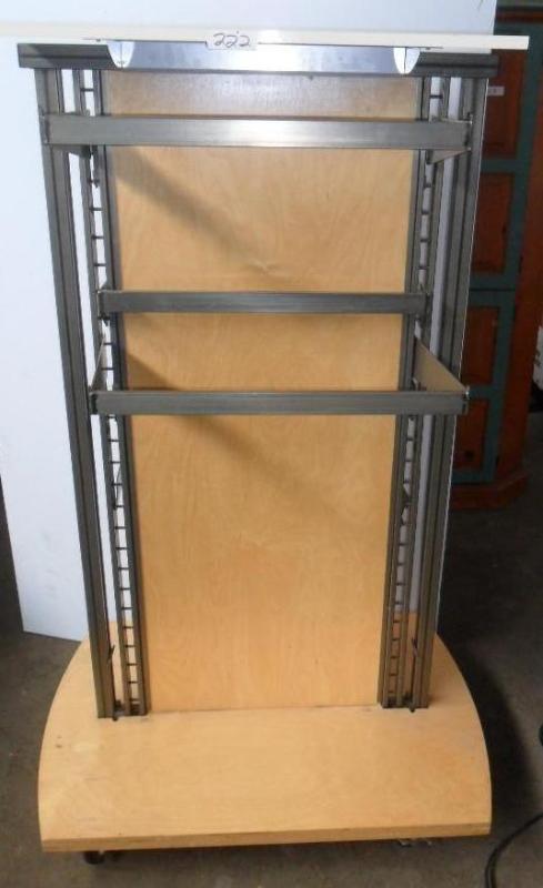 lot 27 image: Taller store display unit. Steel an...