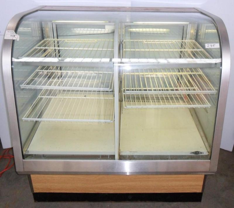 lot 40 image: Lighted food display case. Federal ...