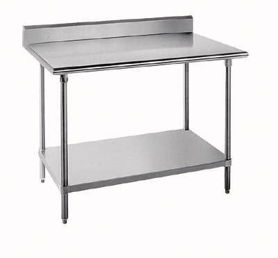 lot 56 image: Advanced Tabco table and splash gua...