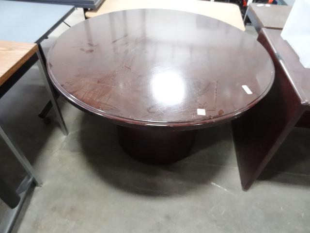 lot 100 image: 48" wood table...