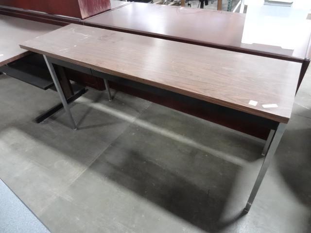 lot 107 image: 70 x 20 x 30 metal frame table...