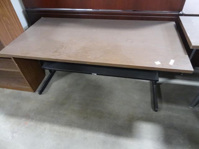 lot 109 image: Metal framed task desk. 60 x 30 x 2...