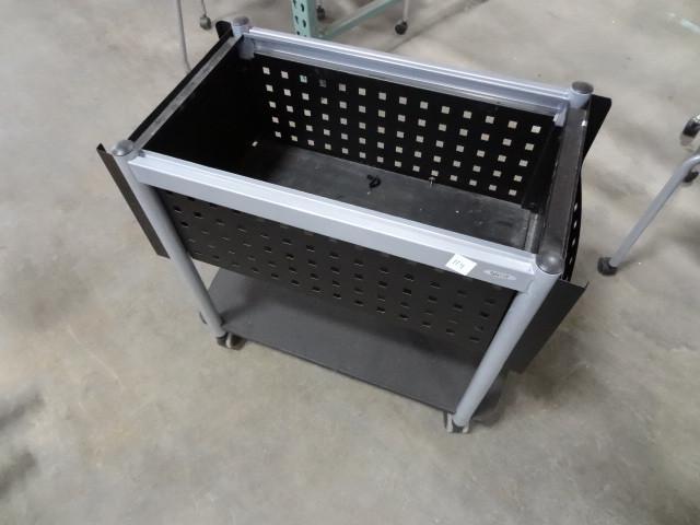 lot 114 image: Safco file storage unit on wheels....