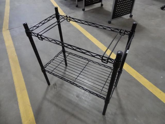 lot 143 image: Metal shelf and top file hanger...