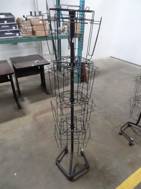 lot 160 image: Brochure rack on wheels....