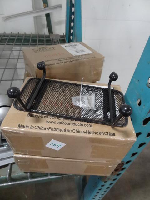 lot 169 image: Safco 6401BL 2 hook wall rack. Qty ...