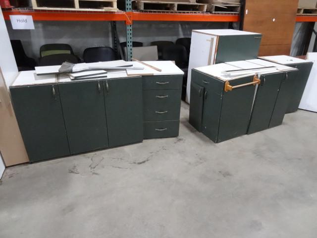 lot 236 image: 10 piece cabinet set...