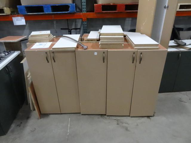 lot 238 image: 7 piece cabinet set...