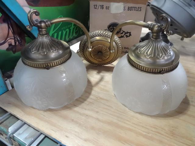 lot 24 image: 2 lamp wall light...