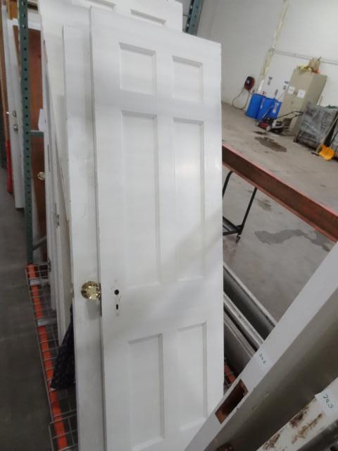 lot 247 image: 24 x 77 solid wood door...