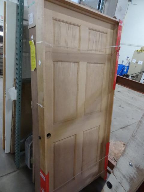 lot 273 image: 36 x 80 6 panel oak door. New...