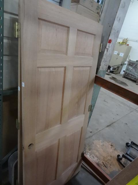 lot 275 image: 36 x 80 6 panel oak door. New...