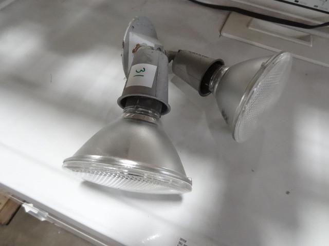 lot 31 image: 2 bulb outdoor flood light...