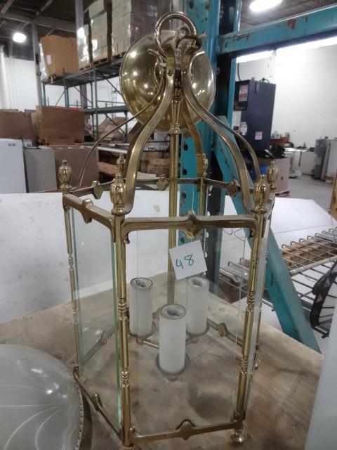 lot 48 image: Decorative 3 bulb ceiling light...