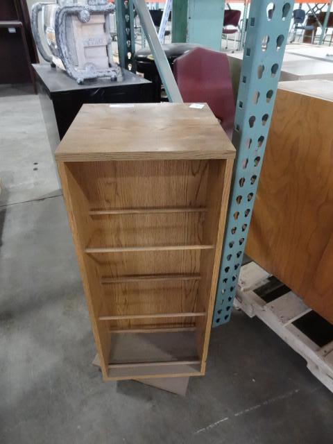 lot 66 image: Rotating CDDVD rack. 12 x 12 x 30...