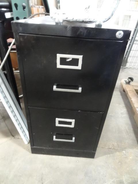 lot 85 image: 15" metal 2 drawer file cabine...