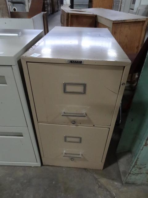 lot 86 image: 15" metal 2 drawer file cabine...