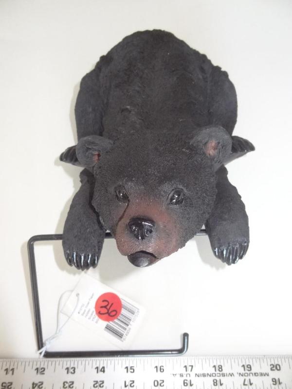 Bear toilet paper holder....