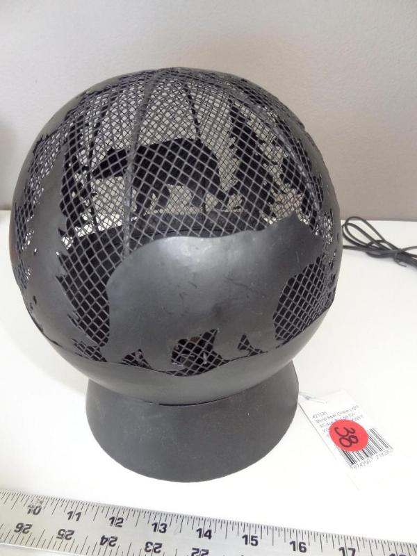 Black bear sperical lantern, 9&quot...