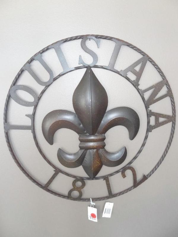 Metal fleur de lis Louisiana wall h...