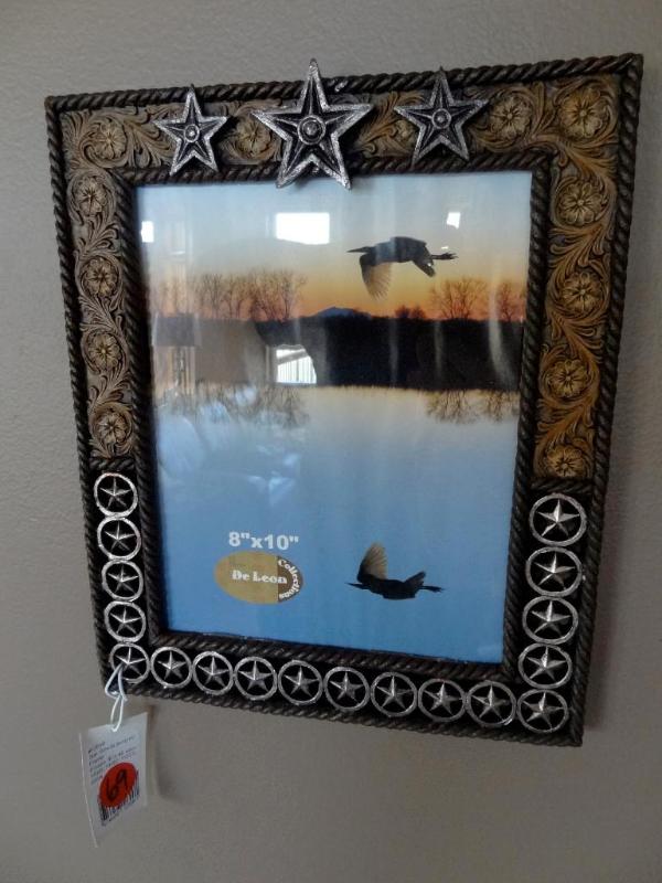 Star and scroll picture frame....
