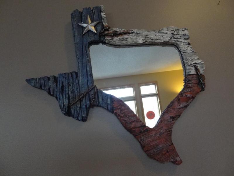 Texas Mirror - 22&quot wide x 21&q...
