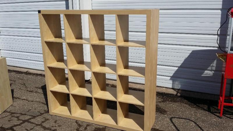 lot 29 image: Ikea Display cube shelfstorage. Gr...