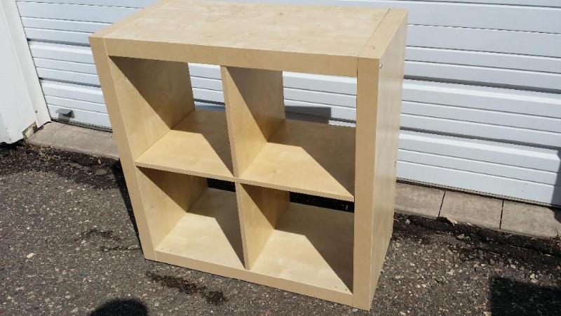 lot 30 image: 4 Cube Ikea Shelf. Matches lot # 29...