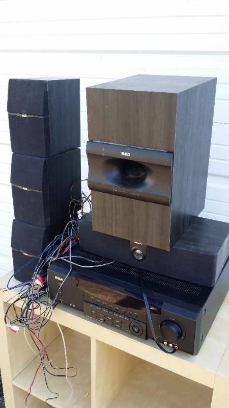 lot 5 image: RCA Home Theater audio, video recei...