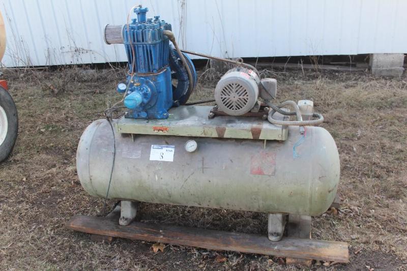 lot 8 image: Binks 5HP&nbspHorizontal Air Comp...