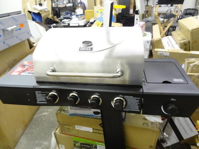 lot 79 image: Backyard grill. Stainless steel. 4 ...