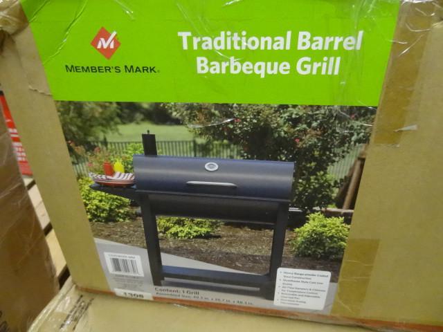 lot 81 image: Traditional barrel barbeque grill. ...