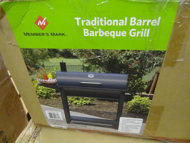 lot 82 image: Traditional barrel barbeque grill. ...