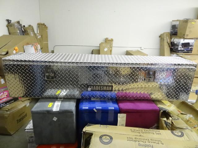 lot 93 image: Tradesman aluminum tool box. Small ...