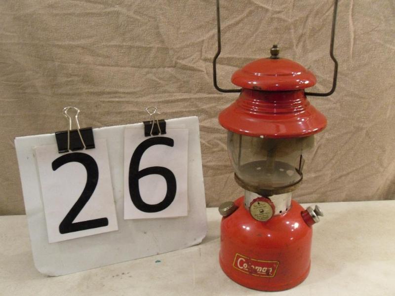 lot 26 image: Coleman Liquid Fuel Lantern