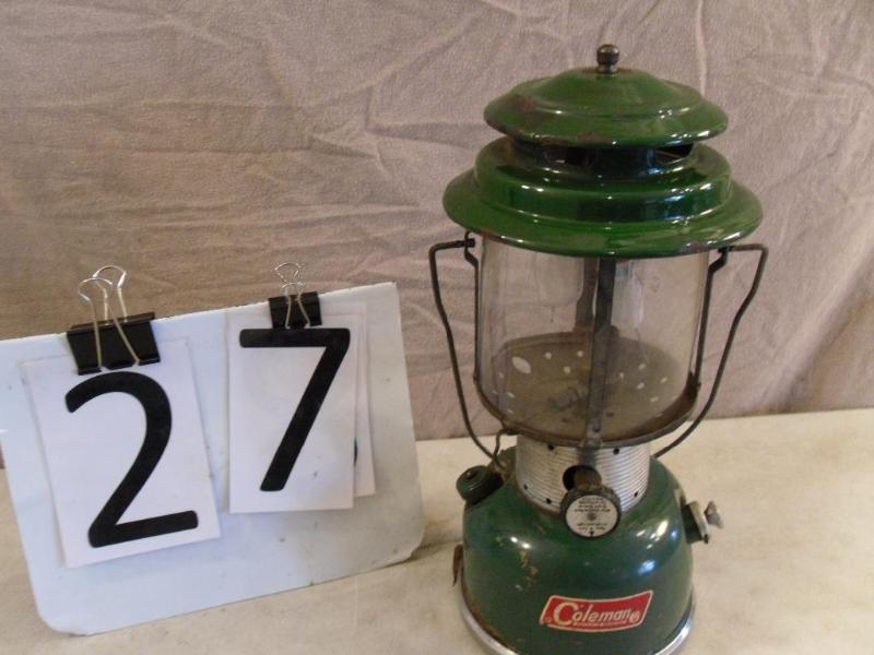 lot 27 image: Coleman Liquid Fuel Lantern