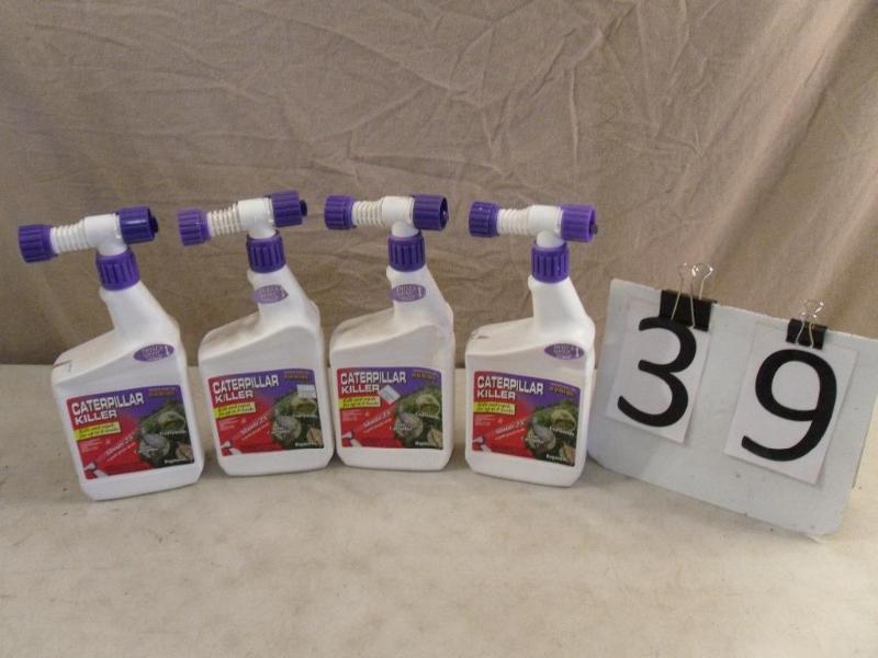 lot 39 image: 4 New Bottles of Bonide Caterpillar...